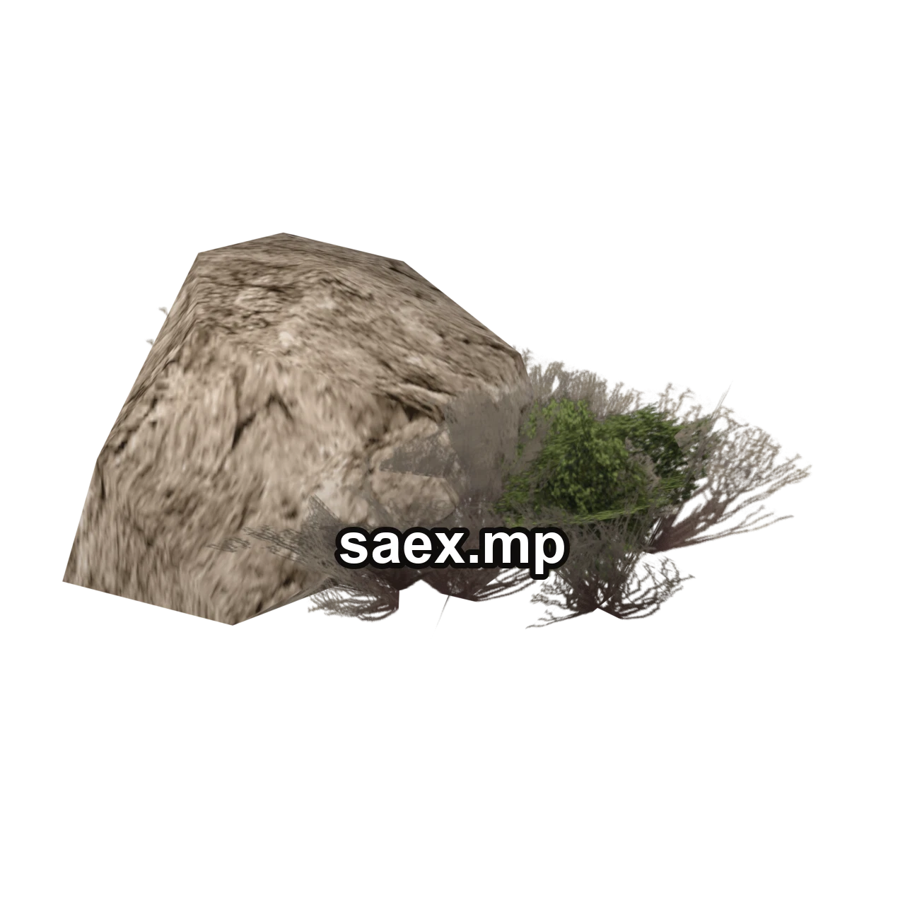 Object preview · sm_scrub_rock3