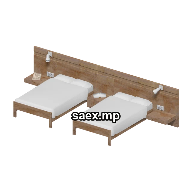 Preview of HOTEL_D_BEDSET_1, model 2564