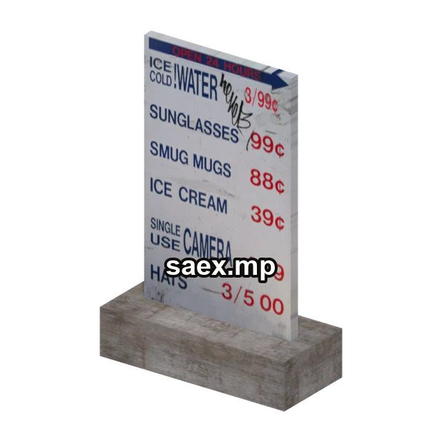 Preview of vegstreetsign1, model 3467